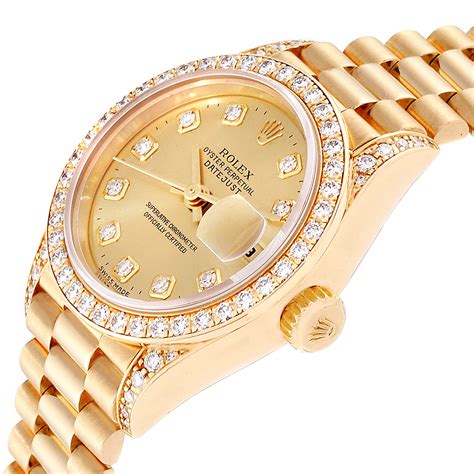 rolex gold with diamonds price.